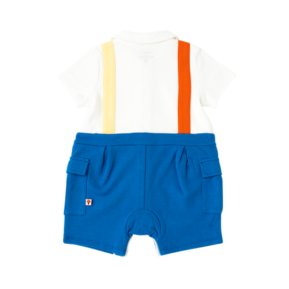 Organic Cotton Fox Polo Romper