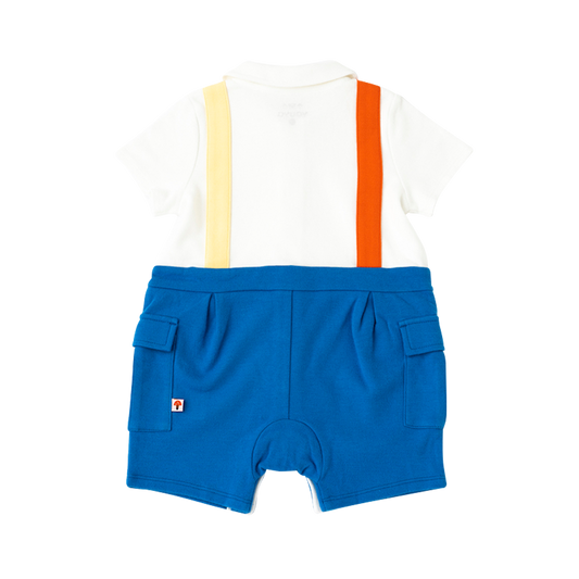 Organic Cotton Fox Polo Romper