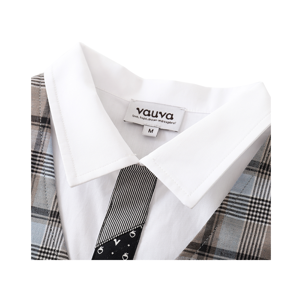 Shirt With Faux Layered Waistcoat