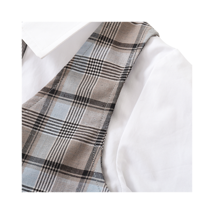 Shirt With Faux Layered Waistcoat