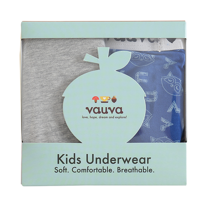 Boys Organic Cotton Underwear / Grey
