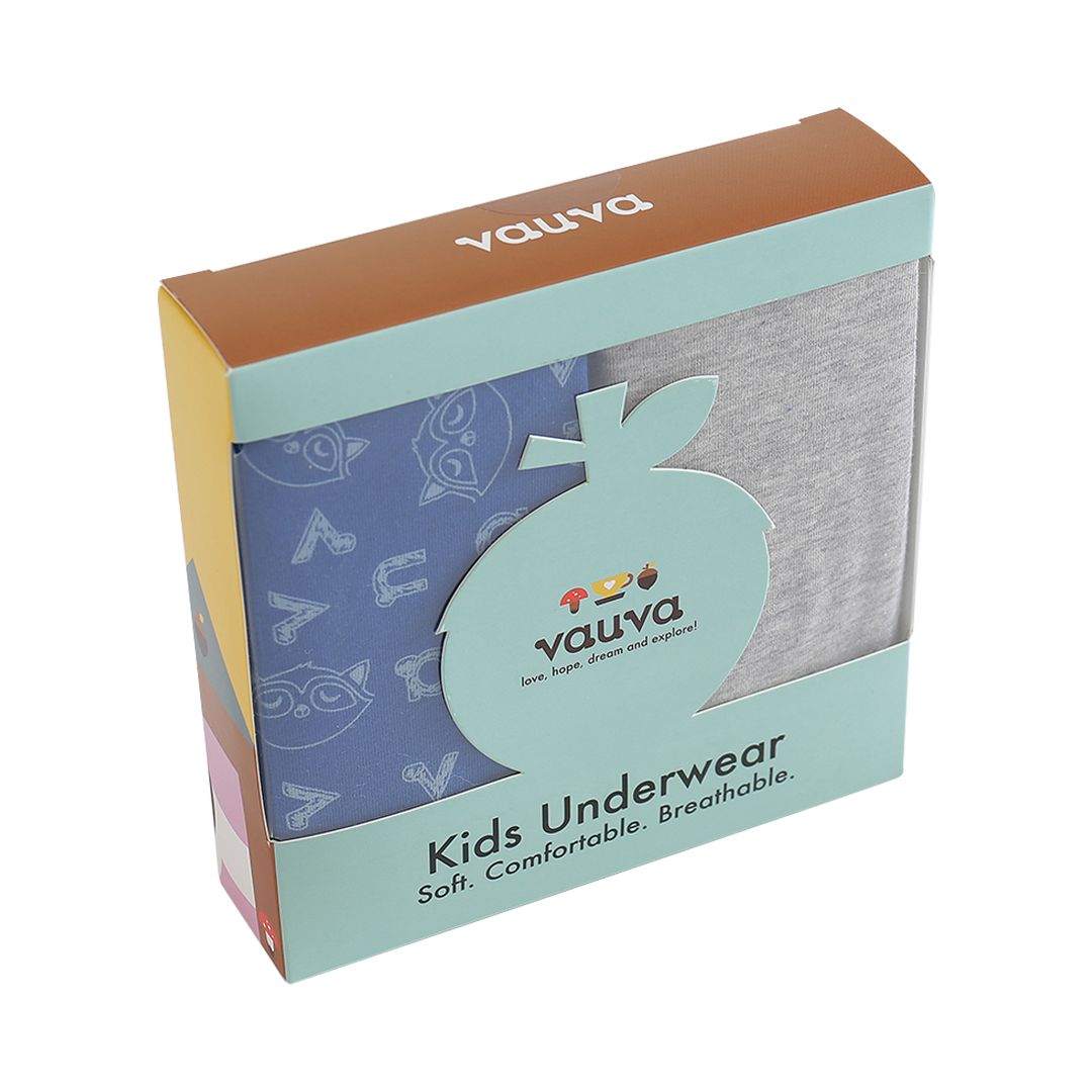 Boys Organic Cotton Underwear / Grey