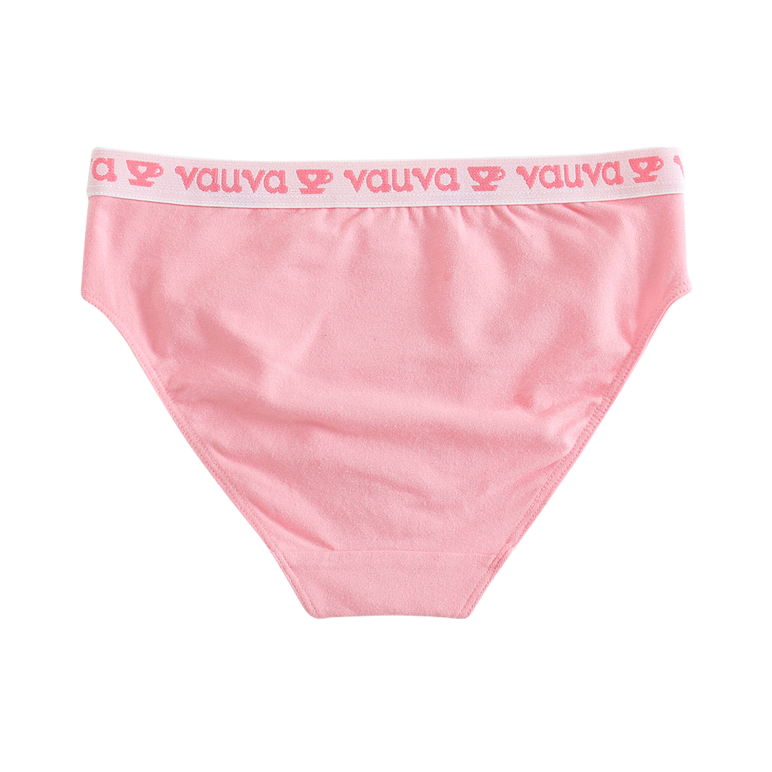 Girls Organic Cotton Underwear - Pattern / Pink