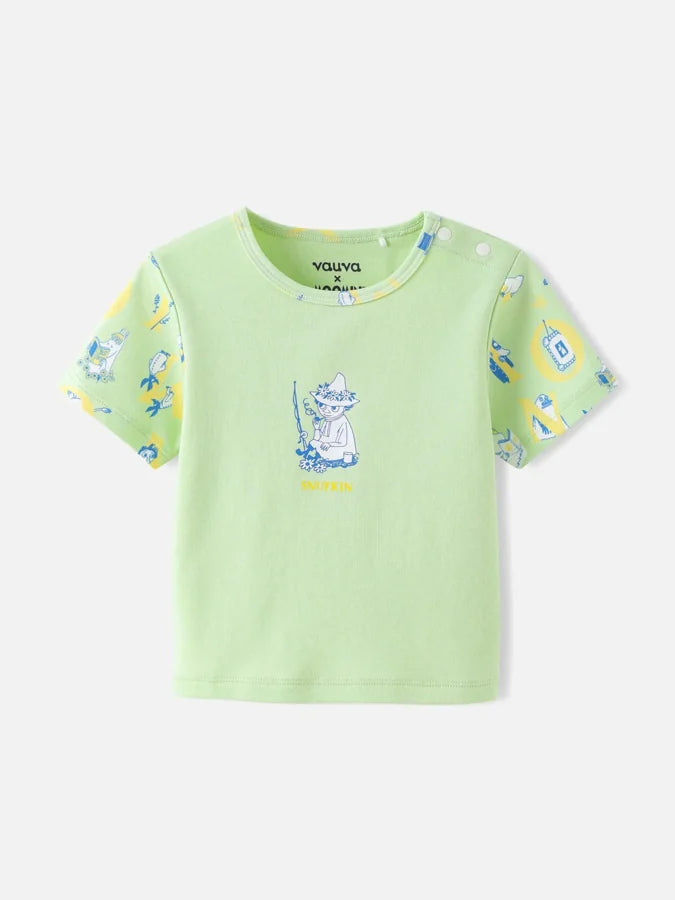Snufkin Print Baby T‑Shirt, Green