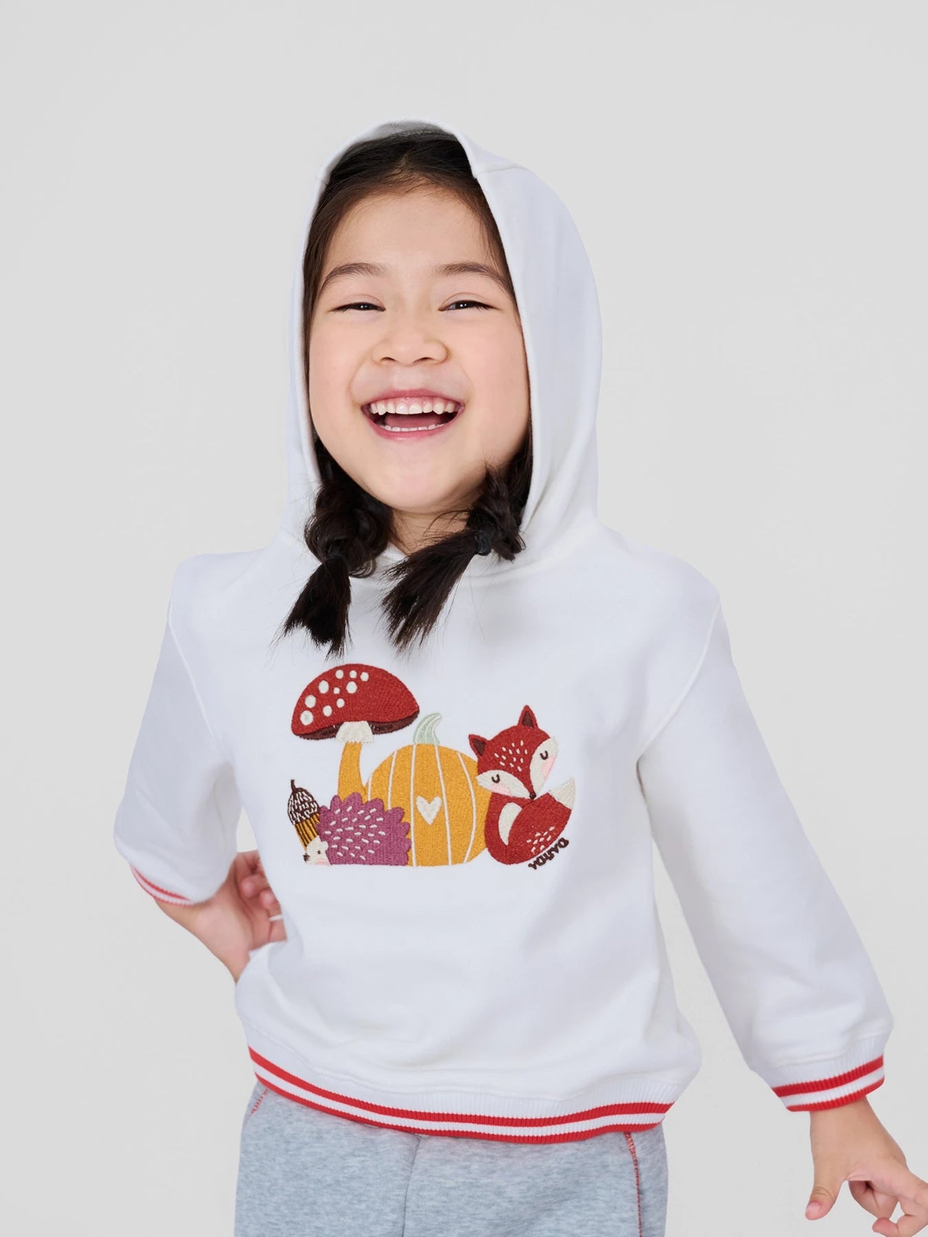 Woodland Friends Pullover Hoodie