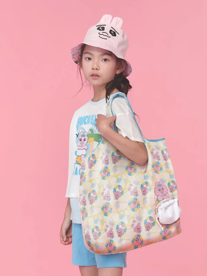 Kids Print Tote Bag with Pouch, Multi-color