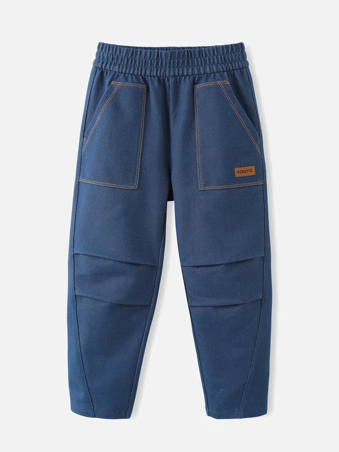 Kids Jersey Denim Sweatpants, Indigo