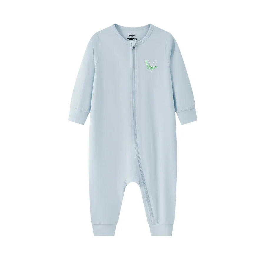 BBNS - Organic Cotton Crocodile Print Romper, As pictured