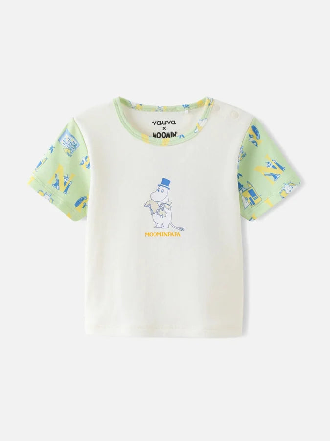 Moomin Papa Print Baby T‑Shirt, Ivory