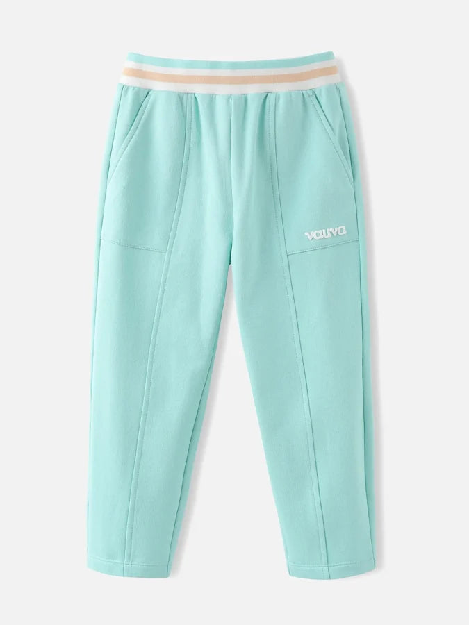 Kids Mint Panel Sweatpants, Mint