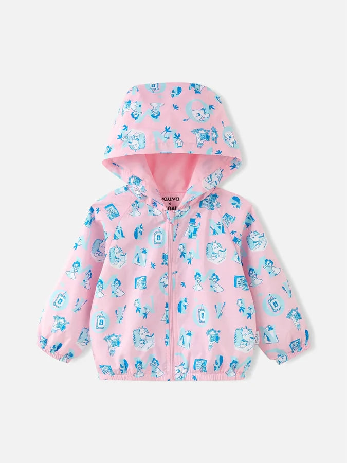 All‑Over Moomin Print Baby Windbreaker, Pink