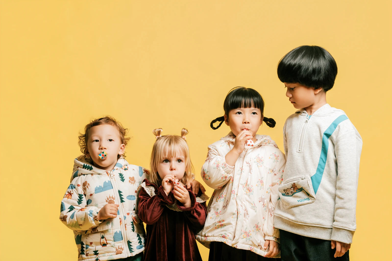 Four children together during Face of Vauva 2025